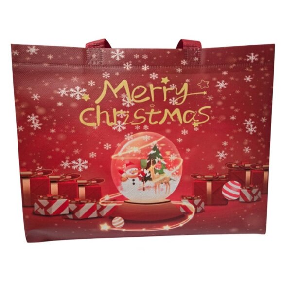 Large Reusable Non-Woven Foldable Lightweight Tote Christmas Gift Bags - NEW - Picture 11 of 11